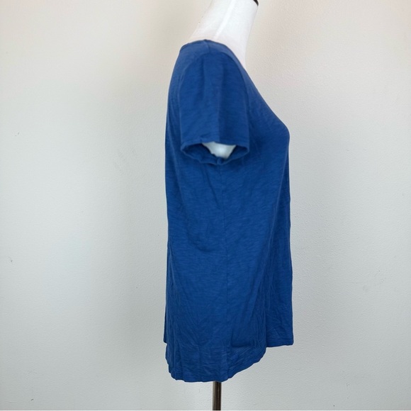 Lilly Pulitzer Blue Short Sleeve Slub Knit Tee Shirt Size S - Picture 2 of 6